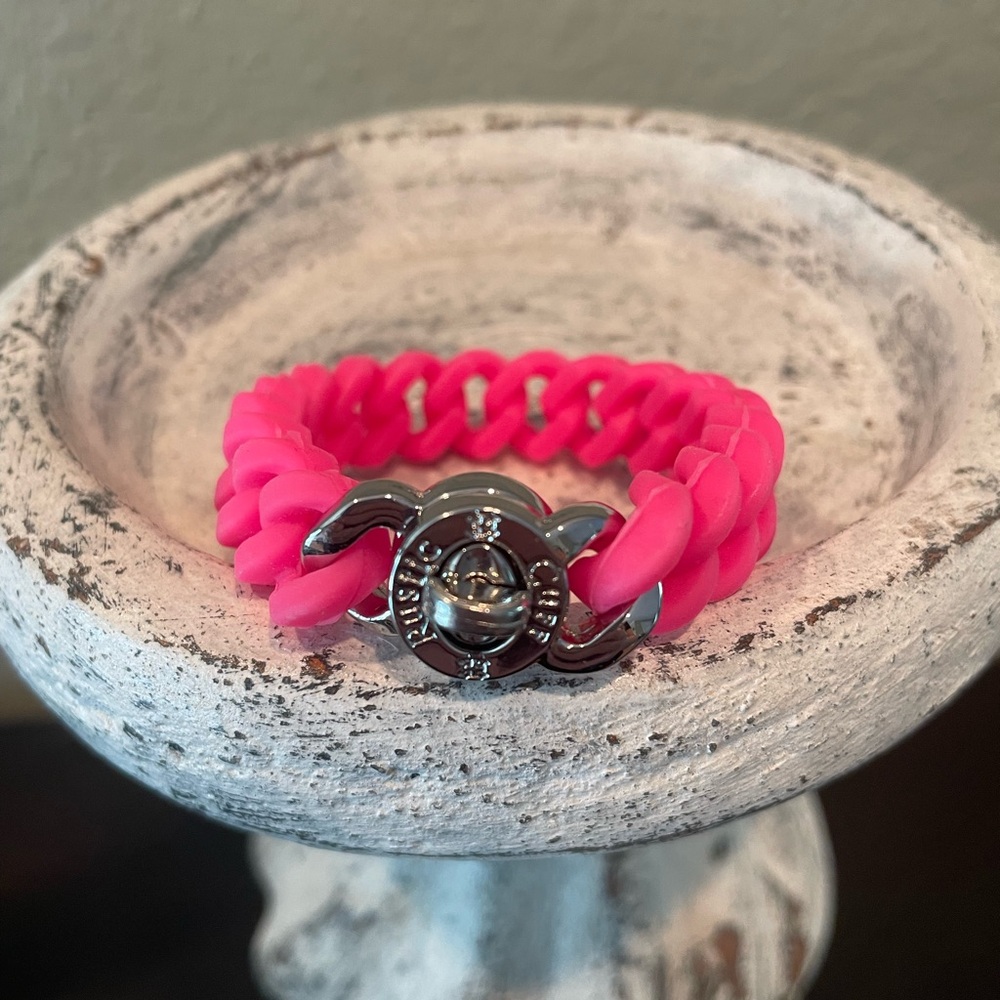 Rustic Cuff Hot Pink Bracelet
